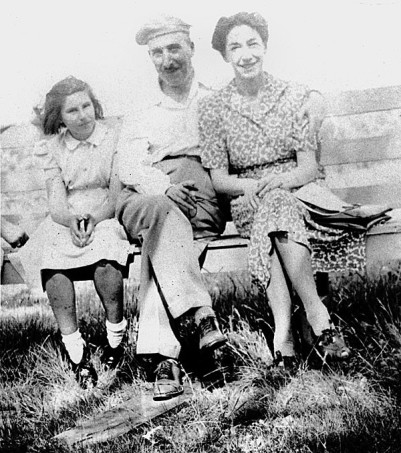 Zweig with Lotte and neice Eva in Bath - 1940